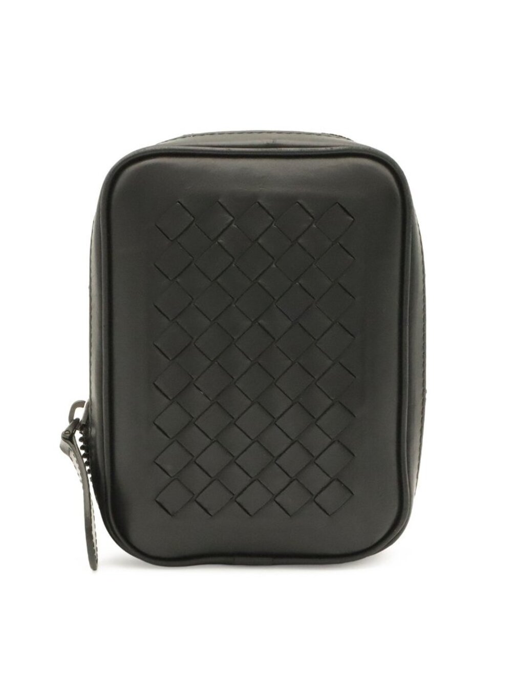Bottega Veneta Intrecciato Eco Tote Bag Butterfly Foldable Leather Nylon Black